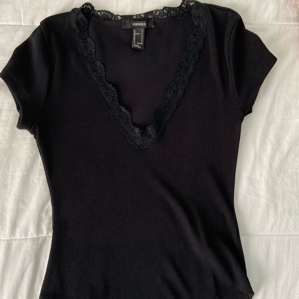 Black lace bodysuit